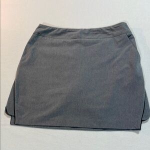 EP Pro Gray Mini Pencil Skorts with Slit elastic waist Small